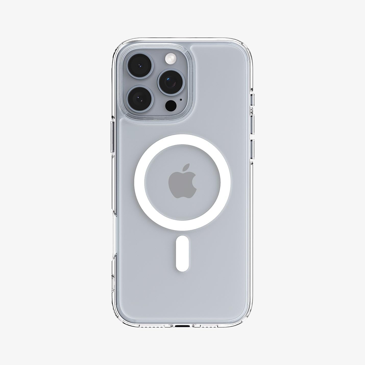 iPhone 16 Pro ile Uyumlu MagSafe Kılıf Crystal Hybrid Mag Fit White - ACS08162