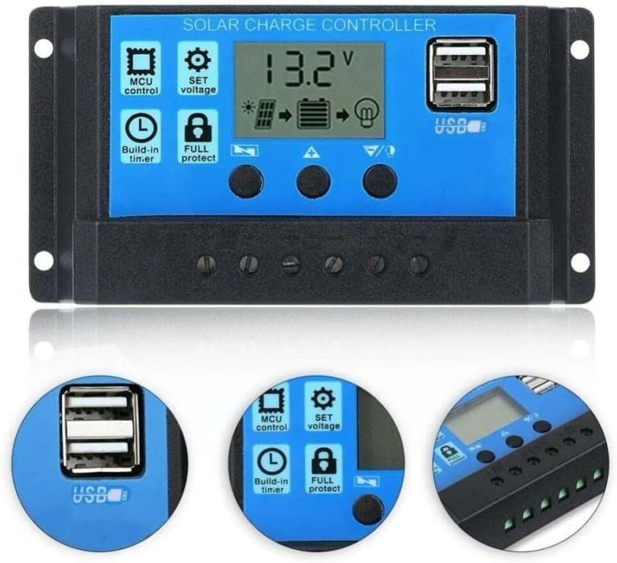 Solar Panel Akü Şarj Cihazı 10A 12/24V