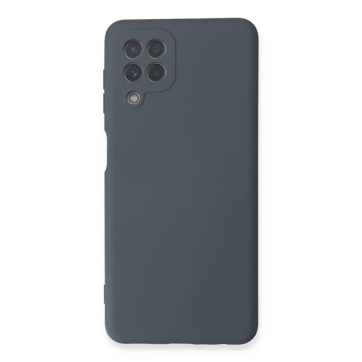 Samsung Galaxy A22 Kılıf Nano içi Kadife Silikon - Gri