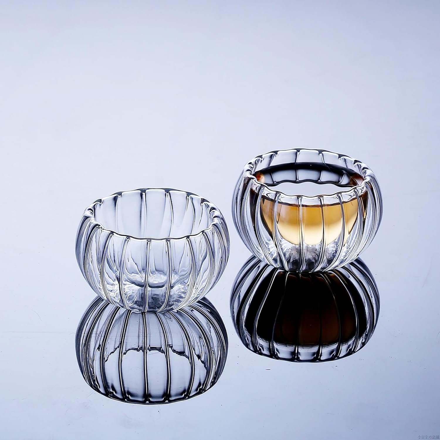Dekoratif Cam Lokumluk, 8x8 cm, 6'lı Set