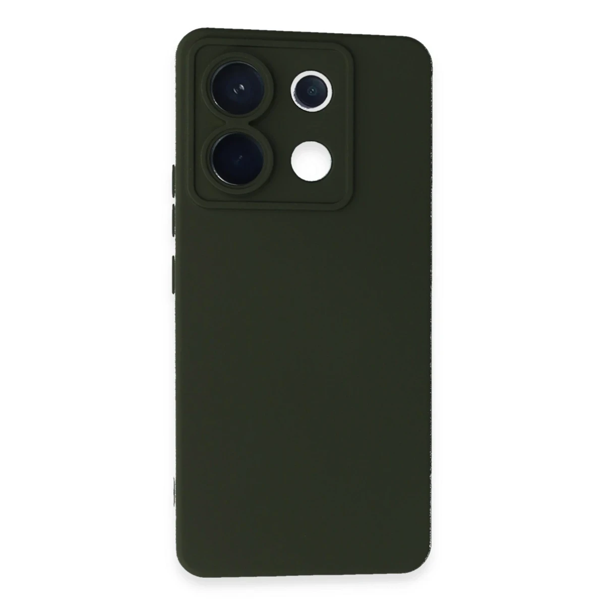 Xiaomi Redmi Note 13 Pro 5G Kılıf Nano içi Kadife Silikon - Koyu Yeşil