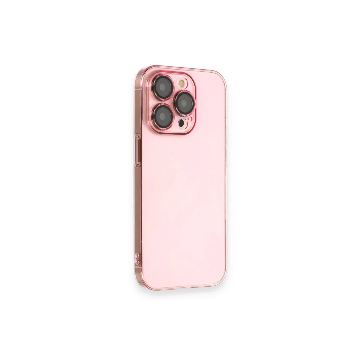 Apple iPhone 13 Pro Max Kılıf Armada Lensli Kapak - Rose Gold
