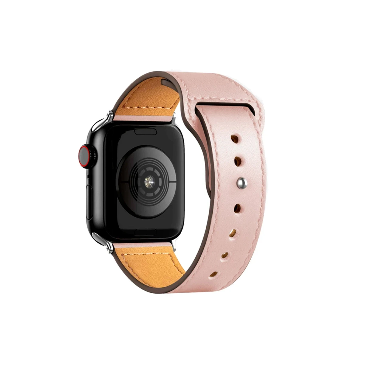 Apple Watch 38mm KR415 Luaz Deri Kordon - Pembe