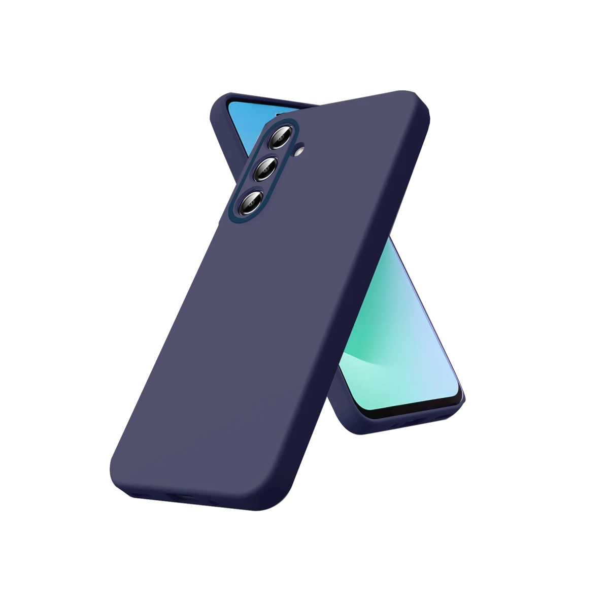 Samsung Galaxy A27 5G Nano içi Kadife Silikon - Lacivert