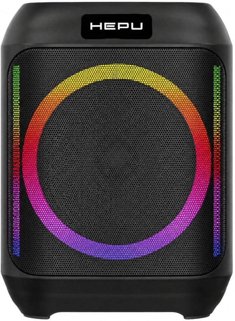 HP-984 Taşınabilir Bluetooth Hoparlör – 6.5” Hoparlör 10W Güç RGB Işık TWS Destekli