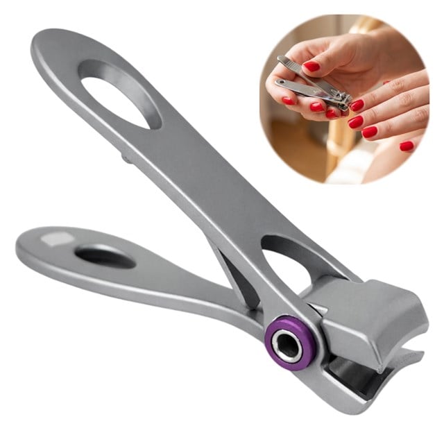SN-29304 Profesyonel Ergonomik El Tırnak Makası 70mm Paslanmaz Çelik Mat Satin
