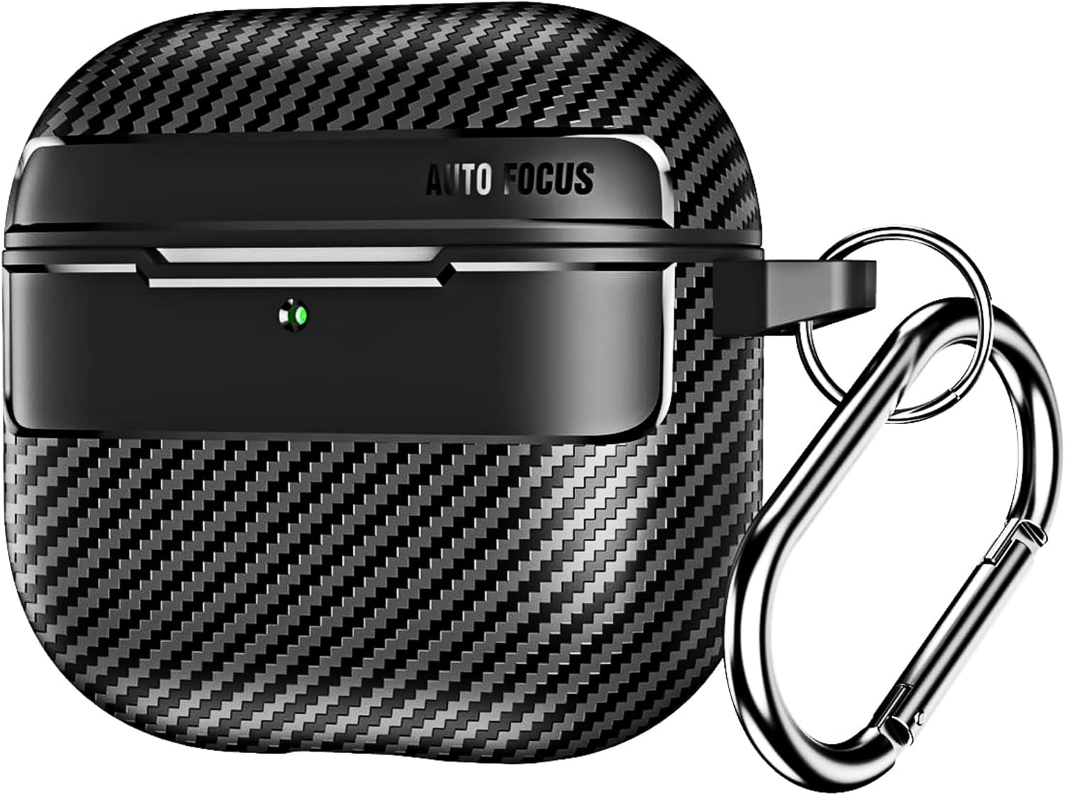 AirPods 4. Nesil Uyumlu Karbon Fiber Hybrid Polymer Technology Premium Kulaklık Kılıfı (Siyah)