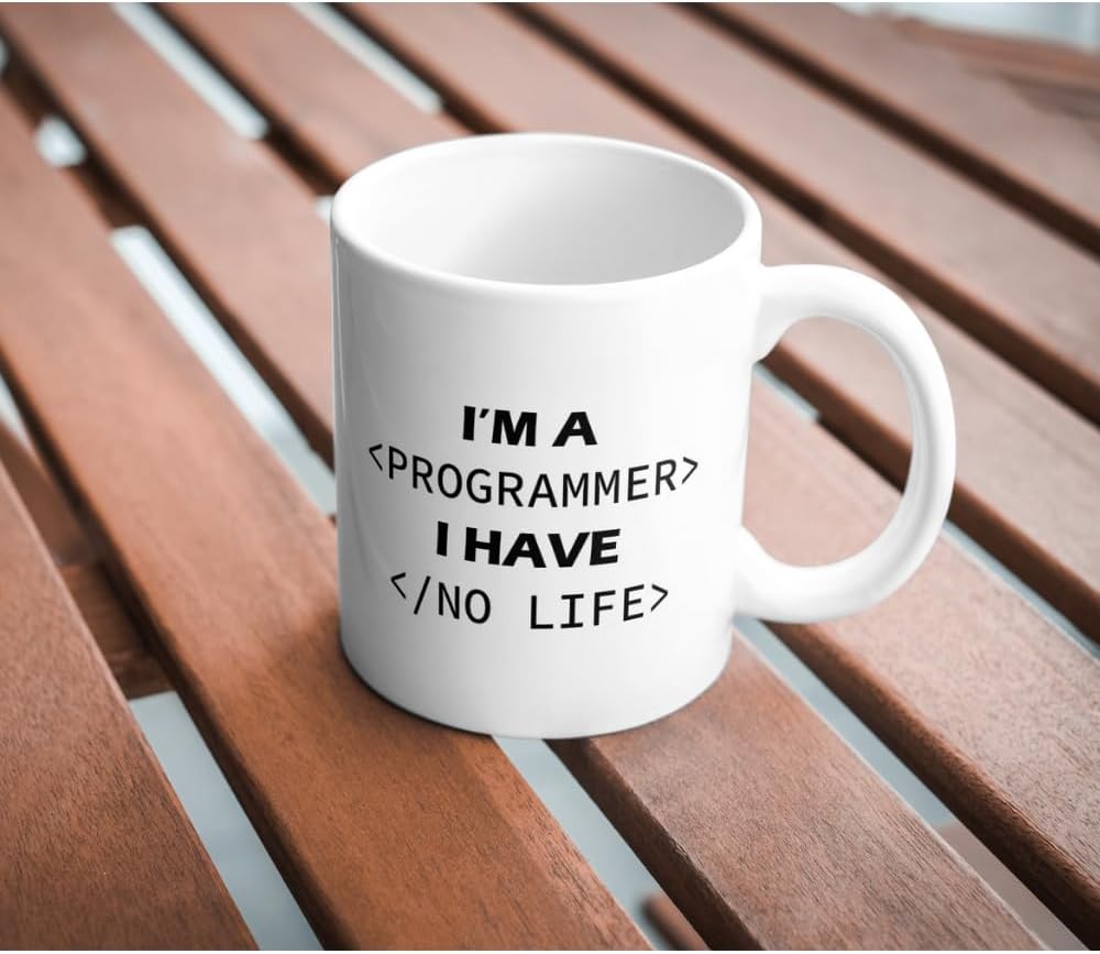 Programmer Baskılı Kupa Bardak I Have No Life Komik Yazılı Hediyelik Çay Kahve Kupası Coffee Mug