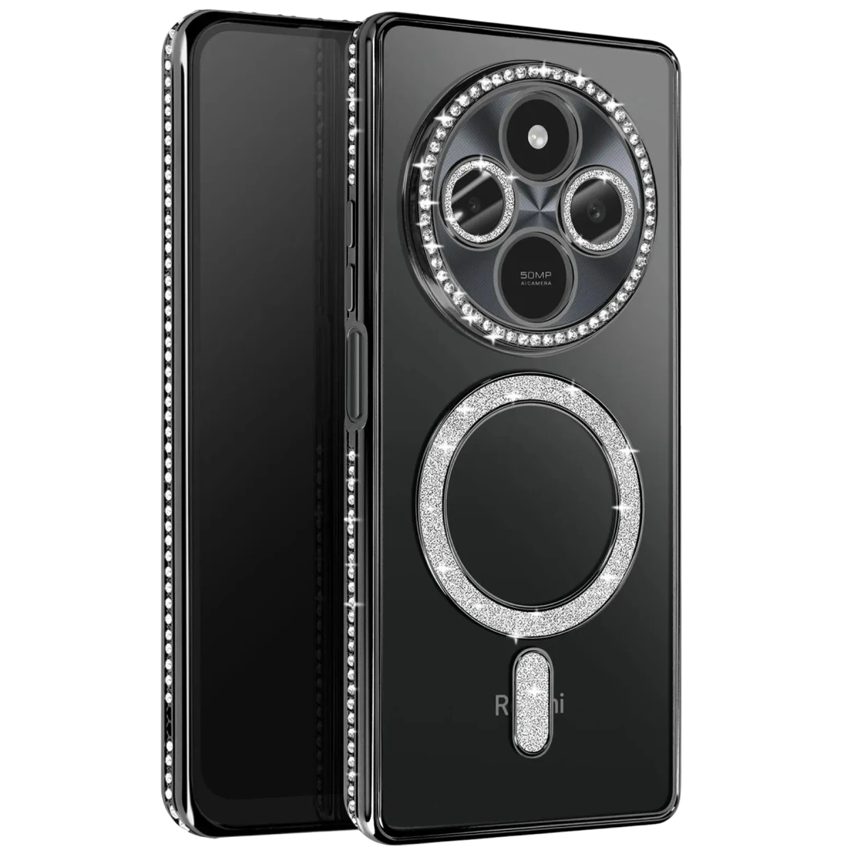 Xiaomi Redmi 14C Joke Simli Magneticsafe Kılıf - Siyah