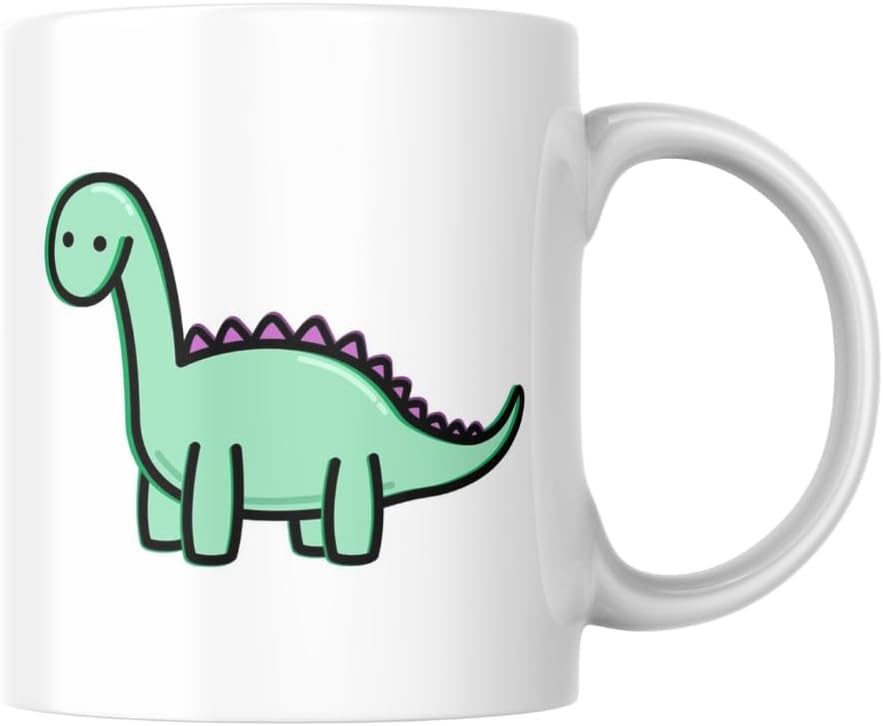 Dinozor Baskılı Sevimli Kupa Bardak Hediyelik Çay Kahve Kupası Coffee Mug
