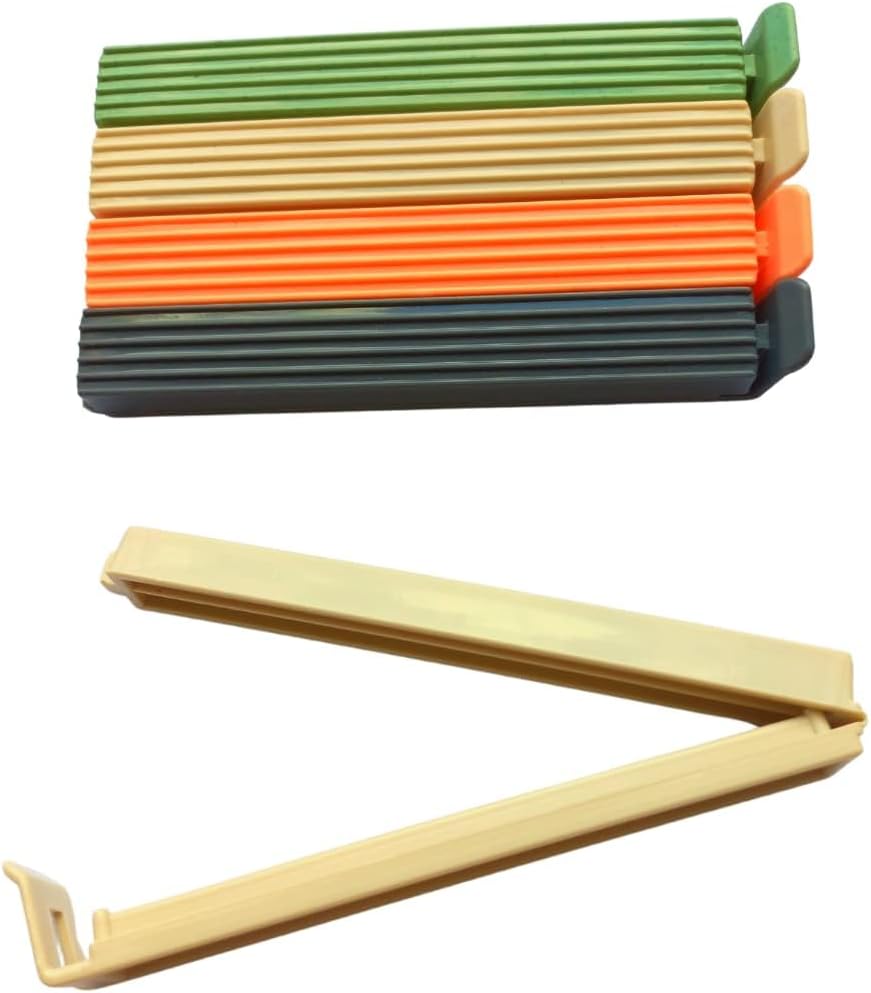 12'li Çok Renkli Pratik Poşet Klipsi, Paket, Ambalaj, Torba, Çanta Kapatıcı Plastik Kilidi, Mandalı (12'li Karışık)