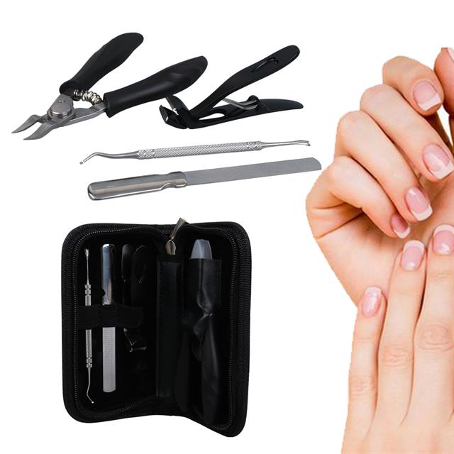 SN-27098 Paslanmaz Çelik 4in1 Tırnak Bakım Seti
