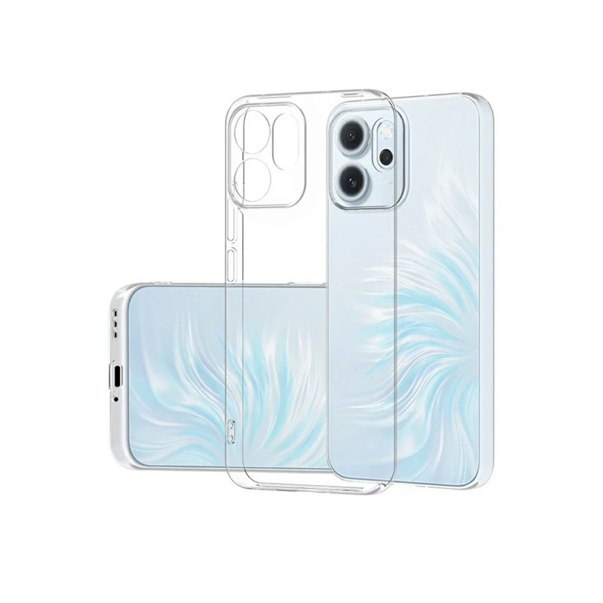 Oppo Reno 14F Kılıf Lüx Şeffaf Silikon