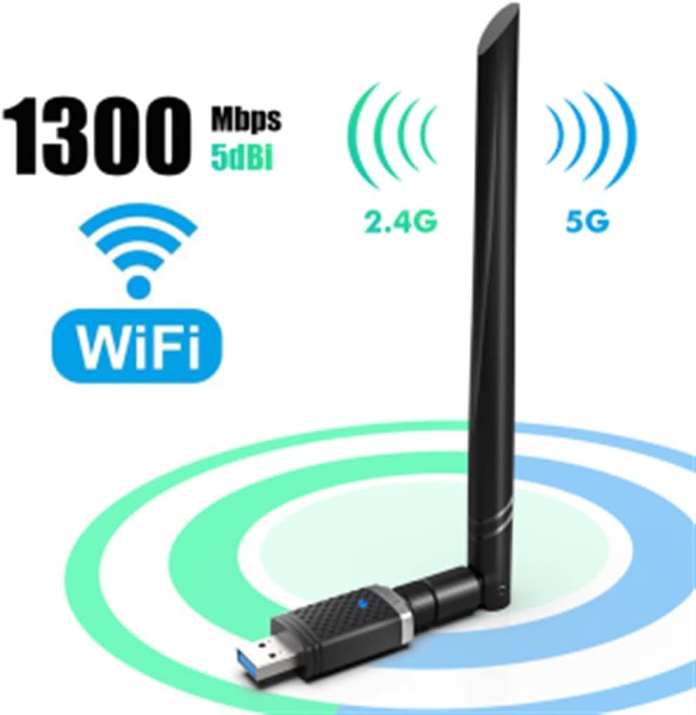 LivX USB Wifi Pro Sinyal Yakınlaştırıcı Güçlendirici Adaptör Kart 1300 MBPS EP-AC1686