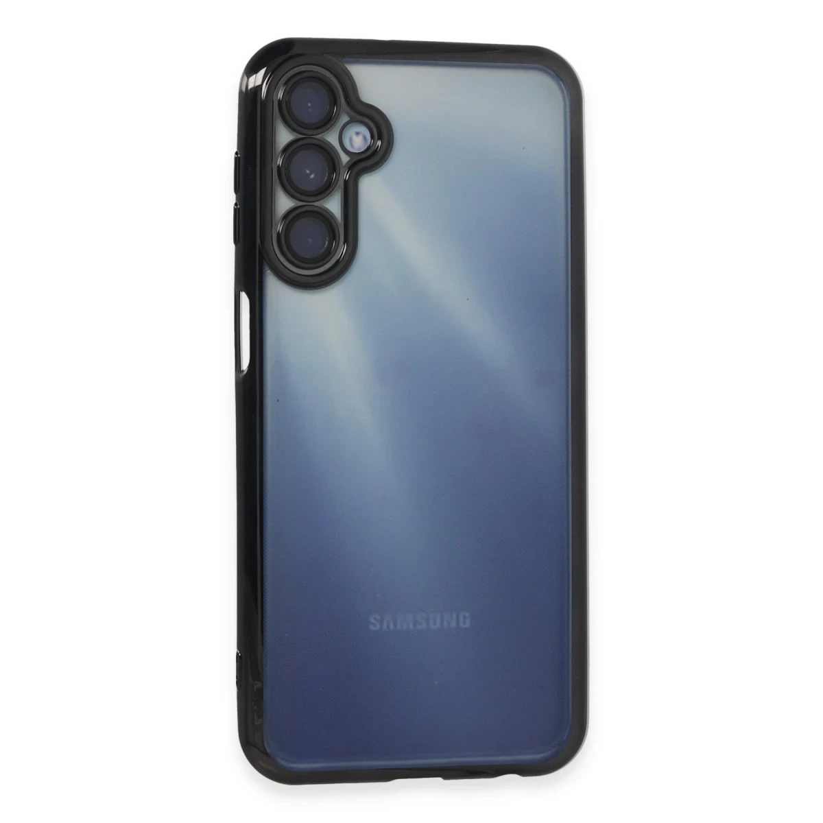 Samsung Galaxy A35 5G Kılıf Razer Lensli Silikon - Siyah