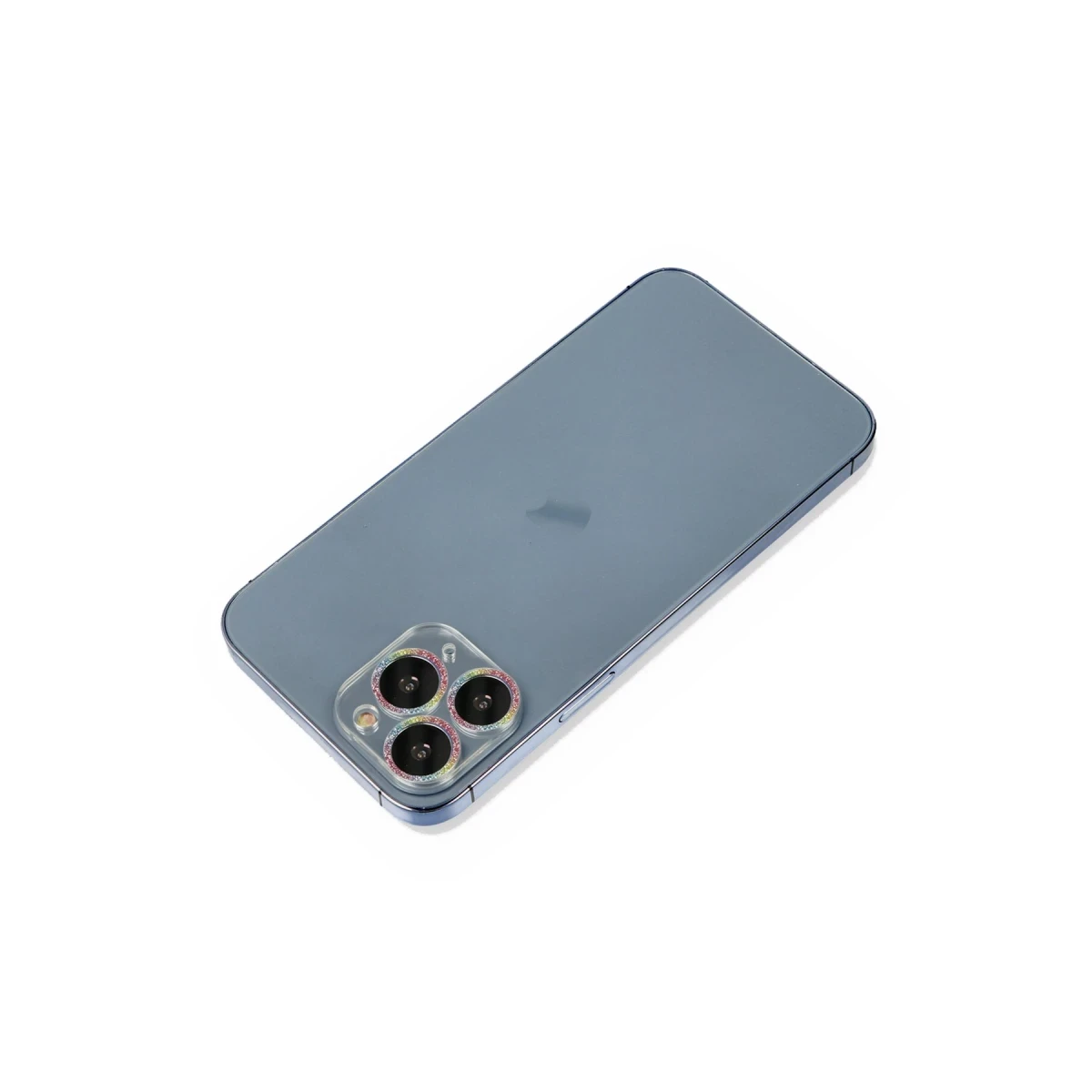 Apple iPhone 11 Pro Max Shine Kamera Lens Koruma Cam - Rainbow