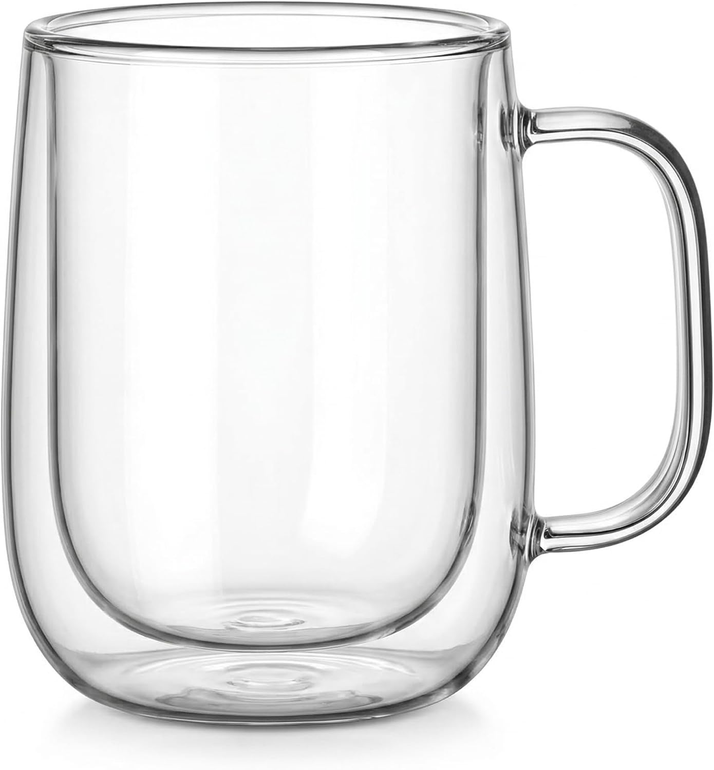 Borosilikat Cam Bardak, 250 Ml Geniş Kapasite, Isıya Dayanıklı Yapı, Çift Cidarlı Yalıtım, Makinede Yıkanabilir, Ev Ofis Restoran İçin Kullanıma Uygun Kulplu Kahve Espresso Sunum Bardağı