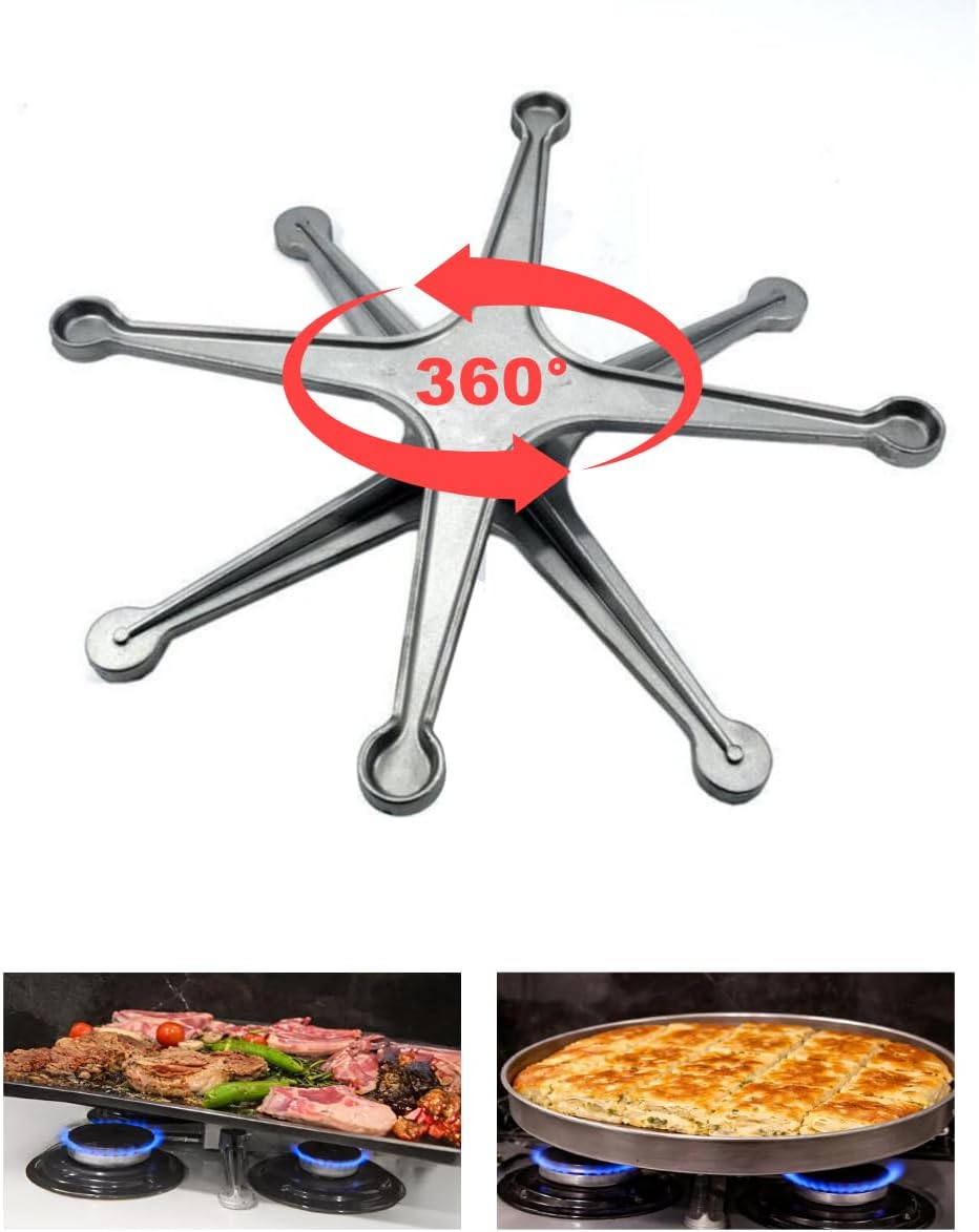 OCAK ÜSTÜ 360° DÖNERLİ BÖREK SU BÖREĞİ KÜNEFE PİŞİRME APARATI - DÖKÜM ISI DAĞITICI EŞİT PİŞİRME STANDI