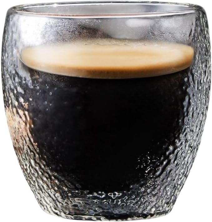 Çift Cidarlı Buzlu Tasarım Kahve, Latte, Su Bardağı, 250 ML, Cam Bardak, 1 Adet - 12220