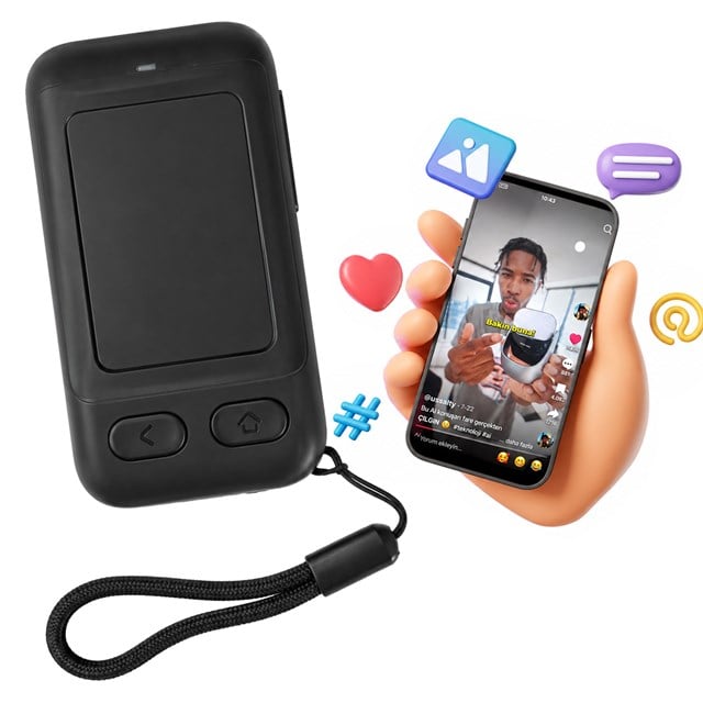 PM-24935 Dokunmatik Yüzeyli Kablosuz Bluetooth Akıllı Telefon Kumandası Kamera TikTok Reels Kontroller