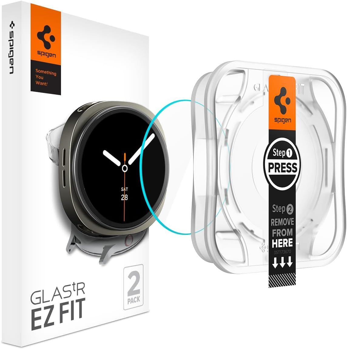 Galaxy Watch 9/8 (40mm) ile Uyumlu Ekran Koruyucu Cam Kolay Kurulum Glas.tR EZ Fit (2 Adet) - AGL09874