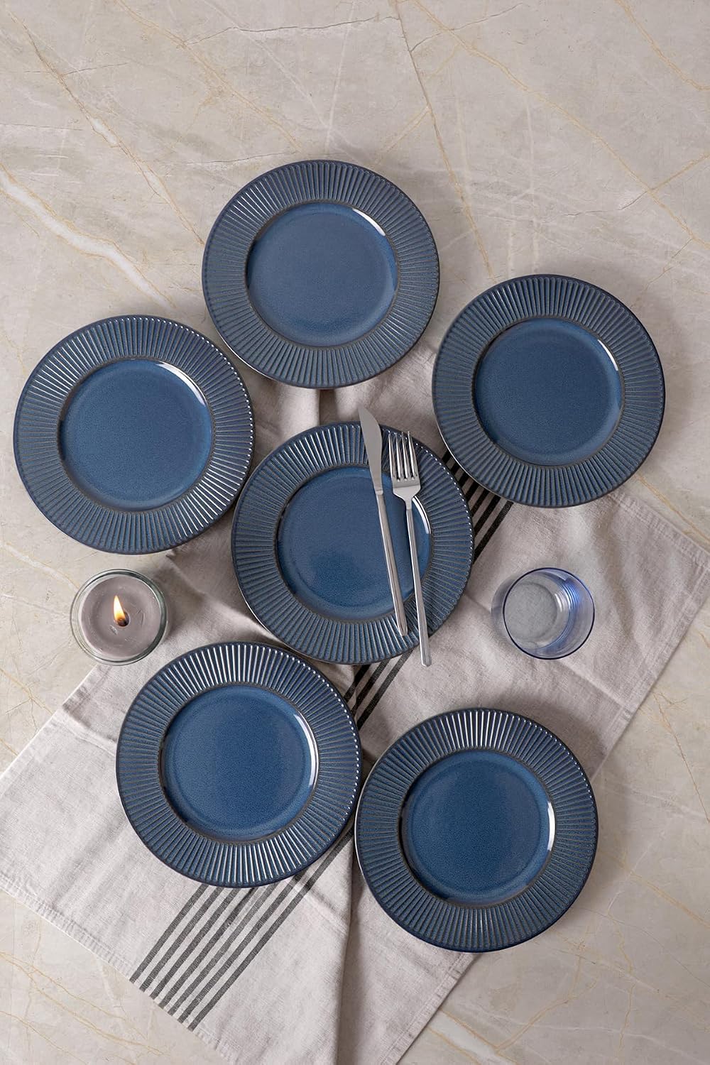 Lapis Myra Pasta Tabağı 22 Cm 6 Adet Q08