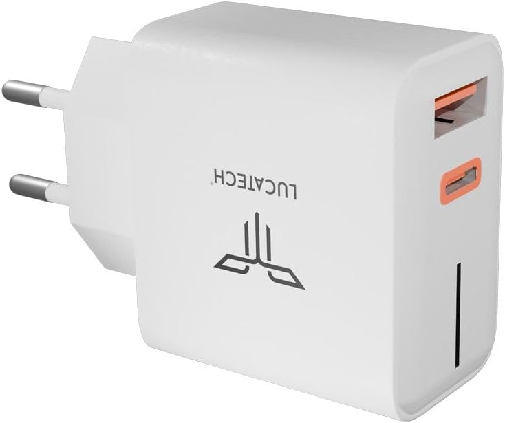 45W Super Fast Şarj Adaptörü Çift Şimşek Simgesi | PD + USB | Tüm Cihazlar İçin Turbo Hızlı Şarj Başlığı