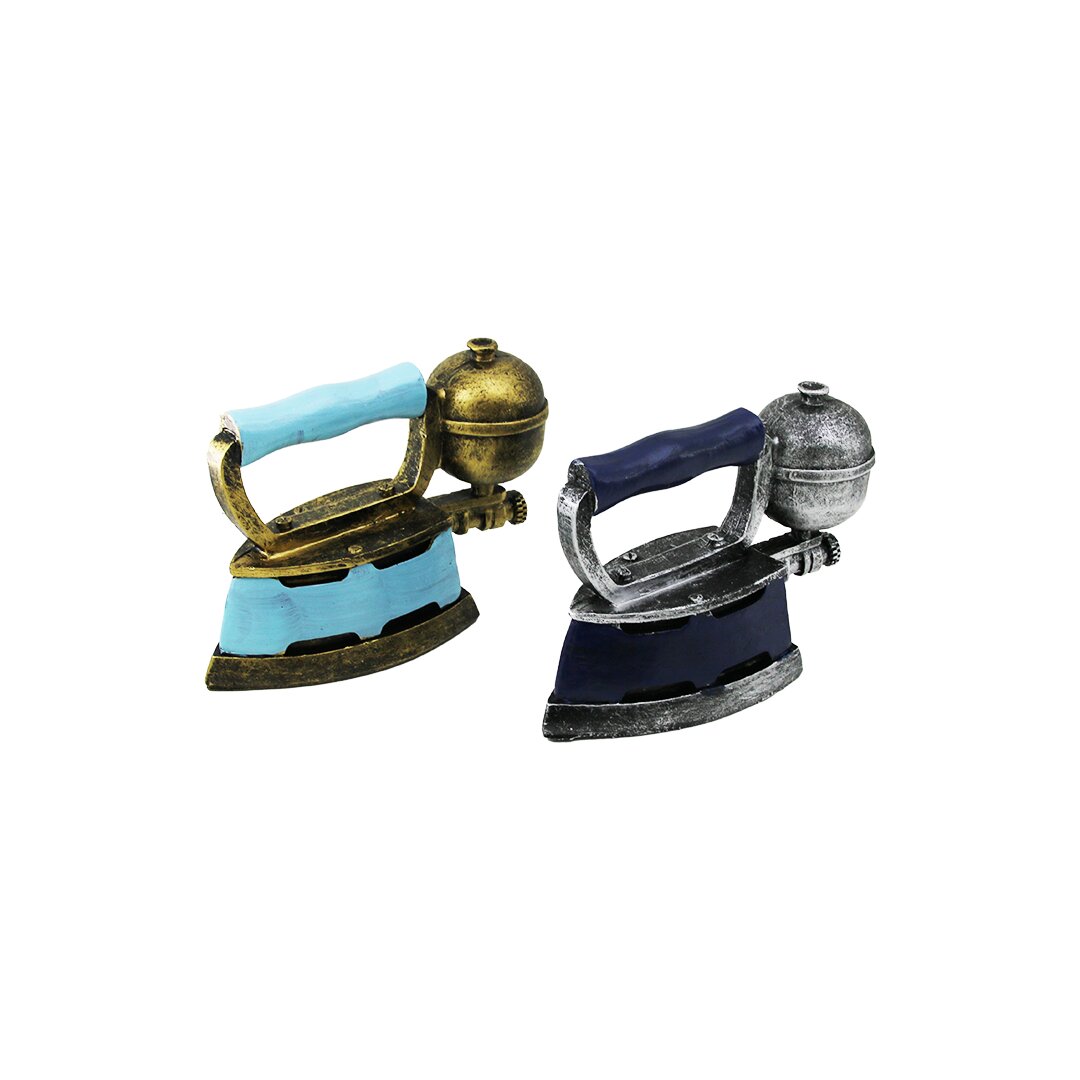 ÜTÜ VİNTAGE DEKORATİF BİBLO - RENKLİ 10.5X11CM REÇİNE