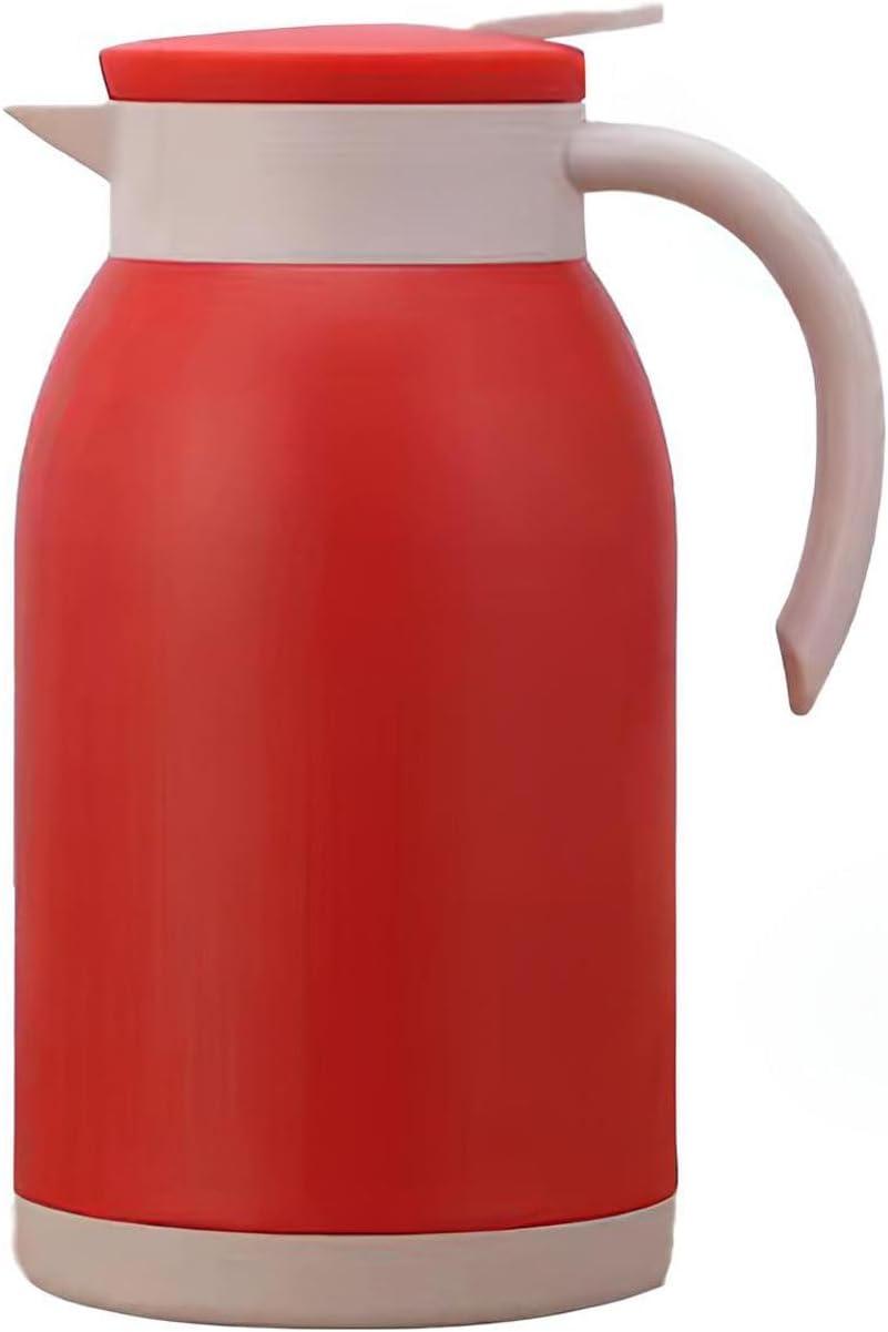 304 Çelik 1,2 L Çift Katmanlı Kırmızı Vakumlu Kamp Piknik Çay Termos cin555kr