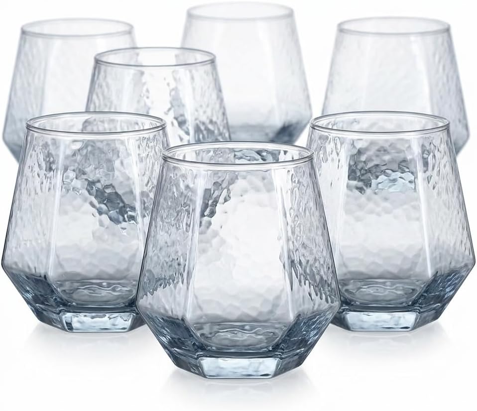 6 Adet Cam Bardak Seti - Sade ve Modern Tasarımlı, Ekstra Berrak Su, 6'lı Meşrubat ve Kahve Bardağı Takımı (310 ml)