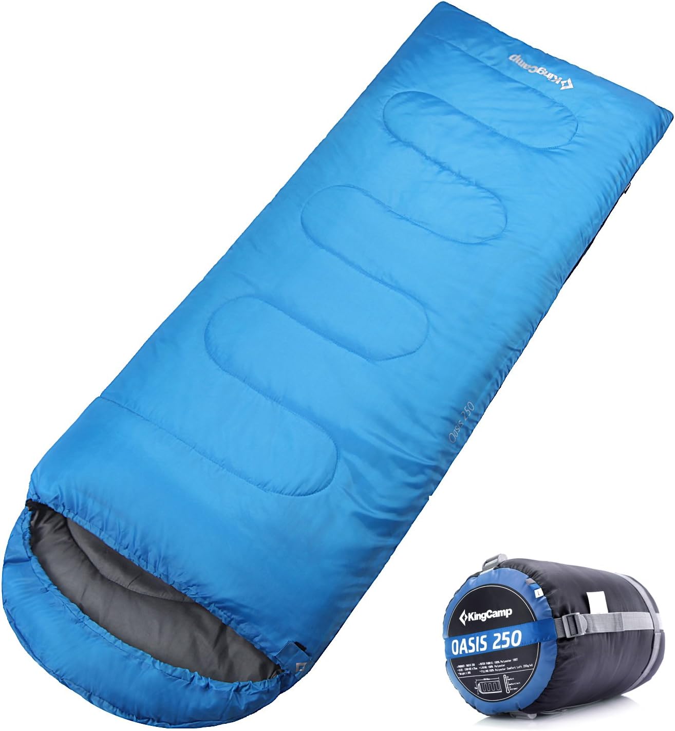 Oasis 250 Ultralight Uyku Tulumu Blue Sağ F.