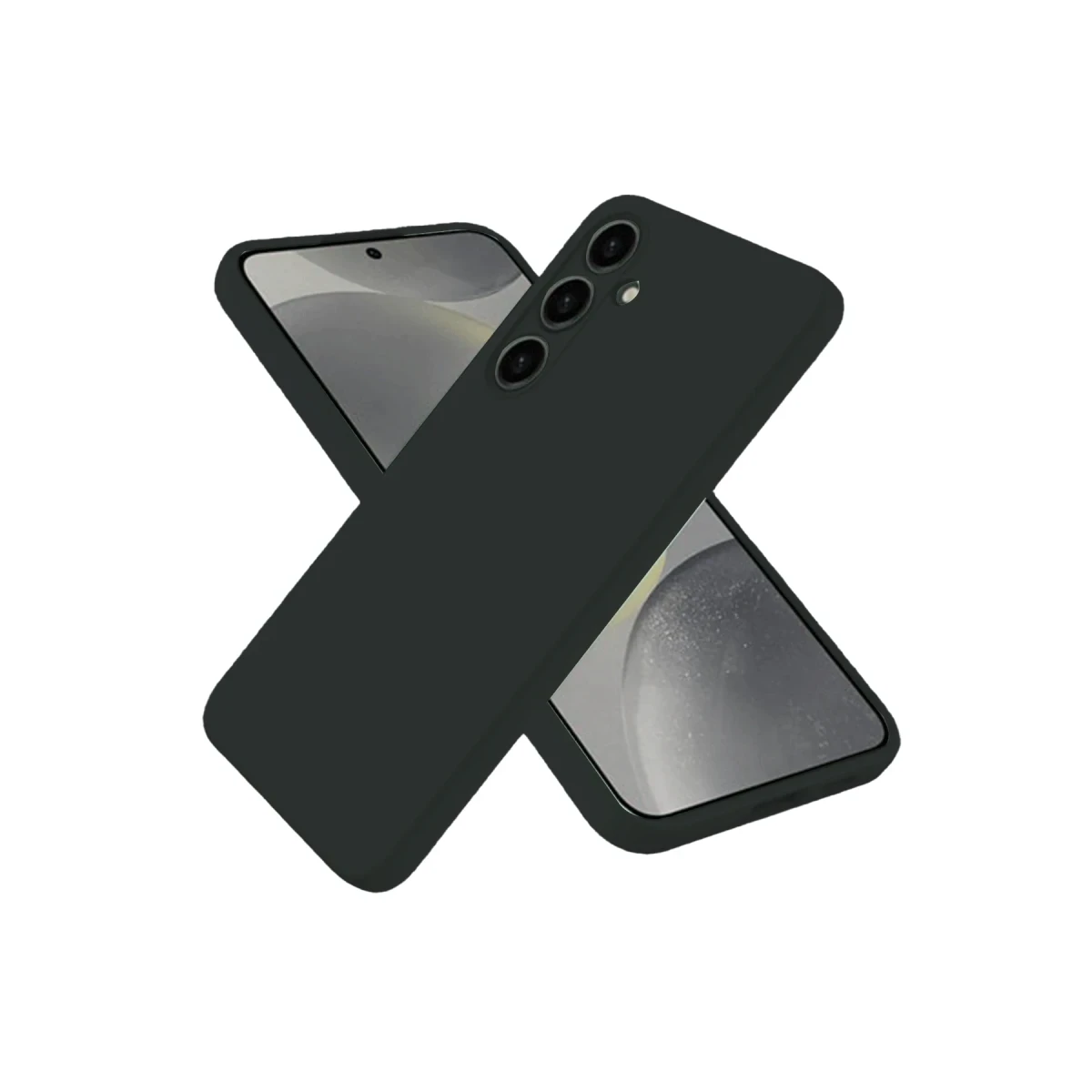Samsung Galaxy S25 Plus Kılıf Nano içi Kadife Silikon - Siyah
