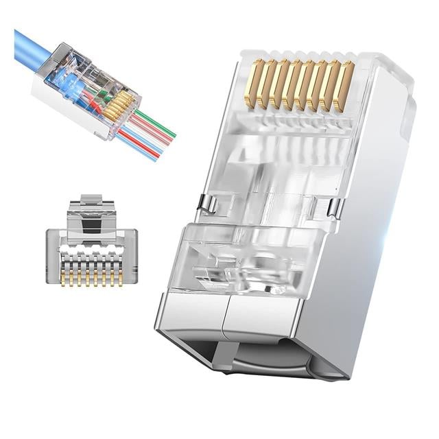 PM-25747 EZ-RJ45 Açık Uçlu Soket Plug Yeni Nesil Cat6 - Cat7 8P/8C Tekli