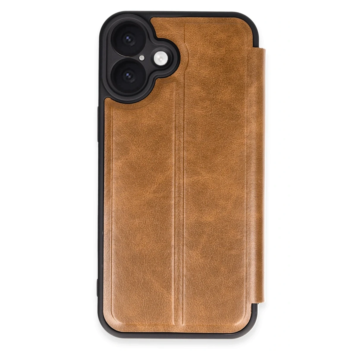 Apple iPhone 16 Kılıf Flip Cover - Taba