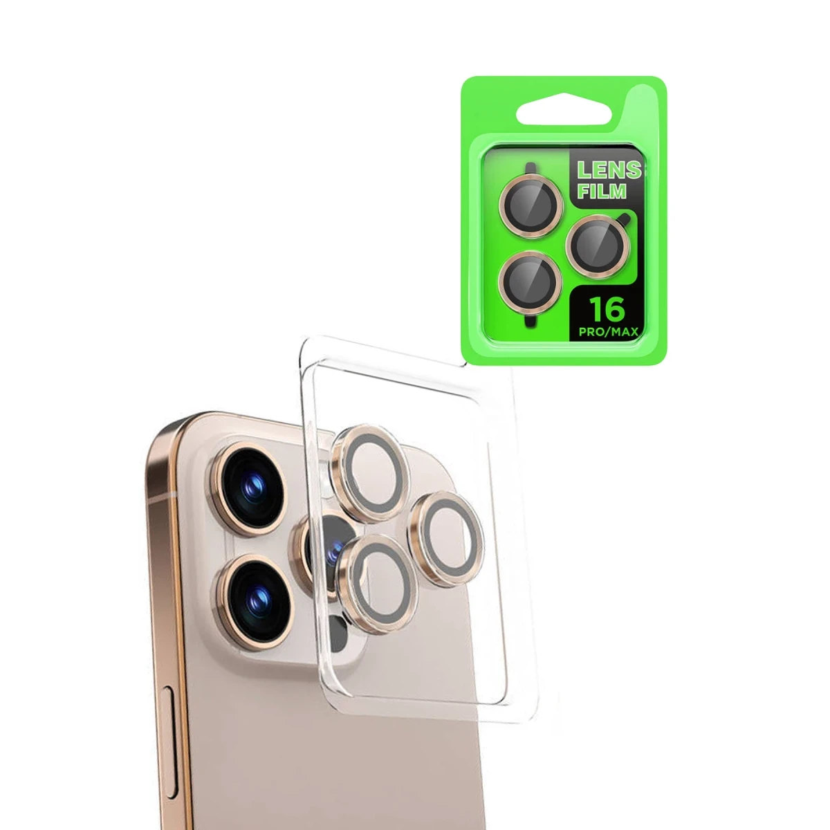 Apple iPhone 16 Pro Max Raze Metal Kamera Lens - Natural Grey