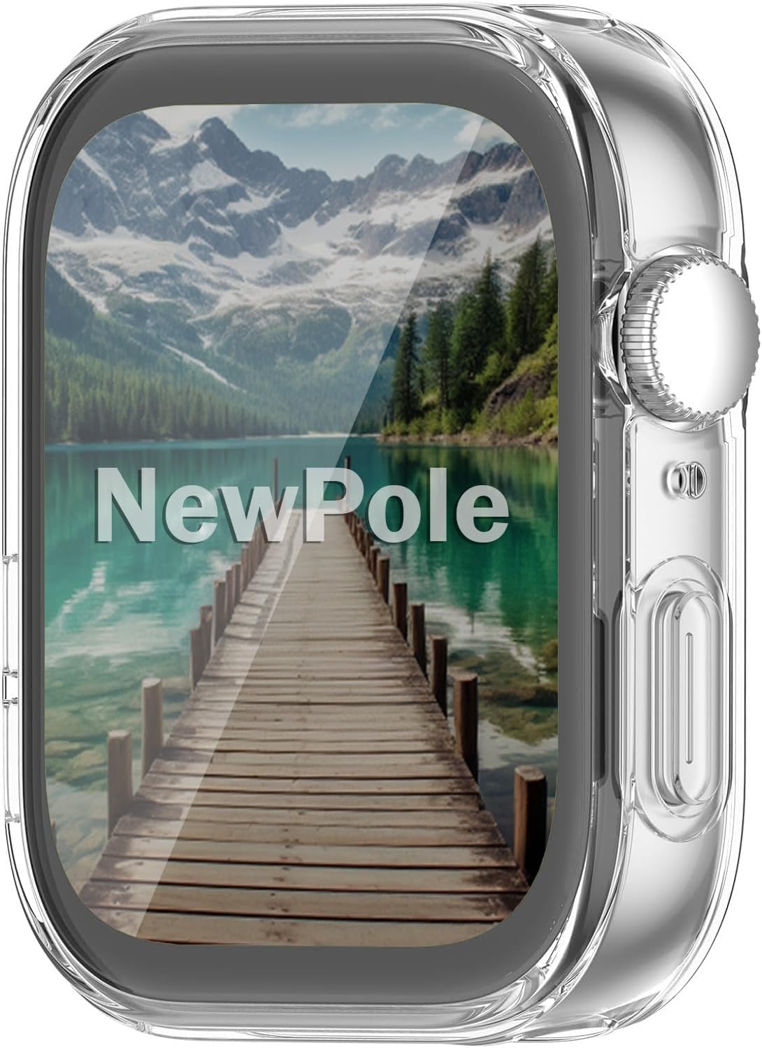 [Huawei Watch Fit 3 ile Uyumlu] Fit 3 için Ekran Koruyucu Kırılmaz Cam ve Tam Kaplayan Watch Kasa Koruyucu Kılıf Yüksek Hassasiyetli Tam Kaplayan Kılıf Huawei Watch Fit 3 ile Uyumlu (Şeffaf)