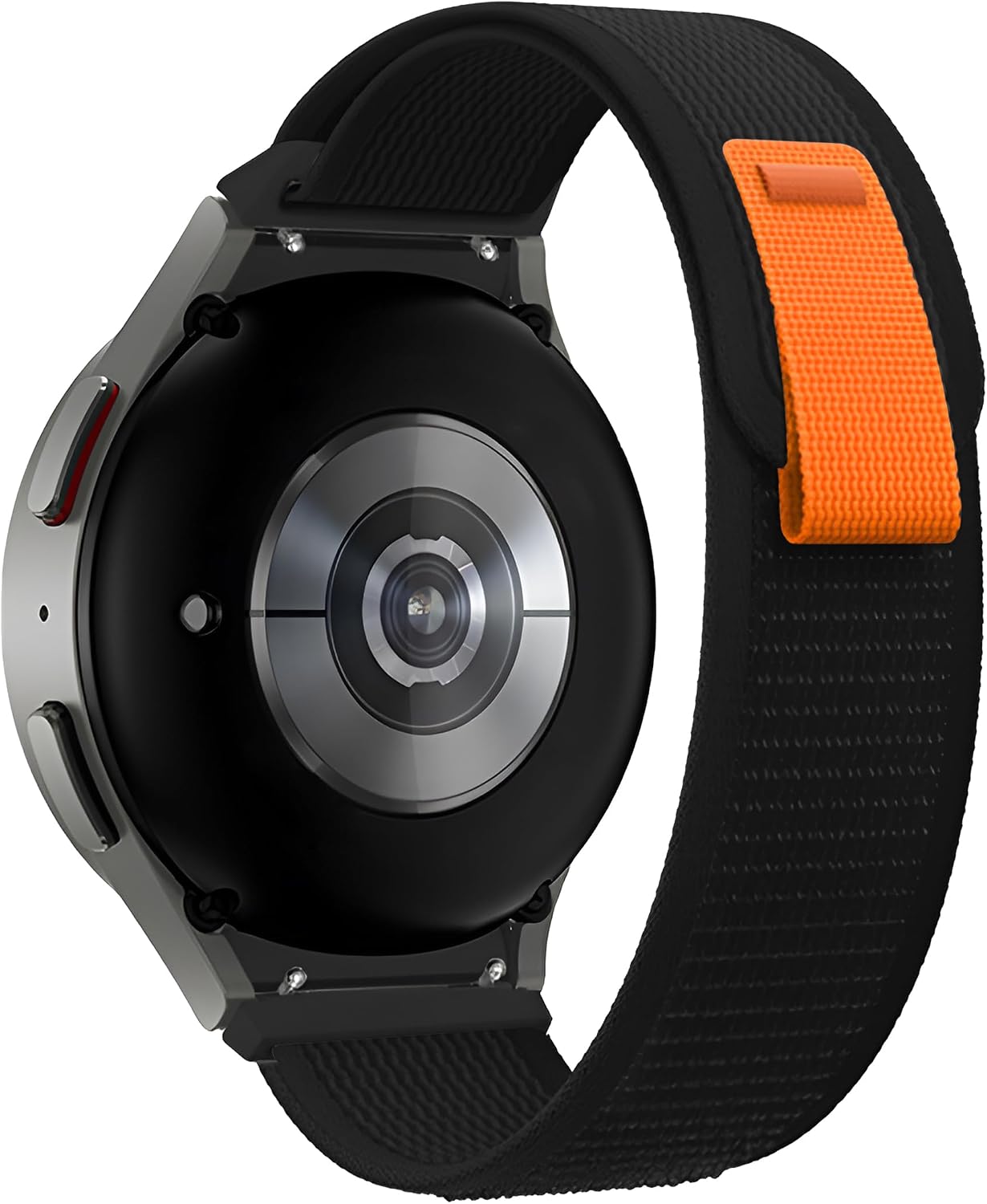 Samsung Galaxy Watch 7/6/5/4/FE Serisi (40mm/44mm) Watch 6/4 Classic (47mm/43mm/42mm) Samsung Watch 5 Pro 45mm İçin Hafif ve Bileği Rahatsız Etmeyen 20mm Kavisli Trail Loop Kumaş Kordon