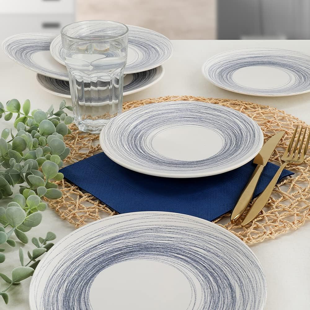 Round Line Pasta Tabağı 20 Cm 6 Adet - 18401