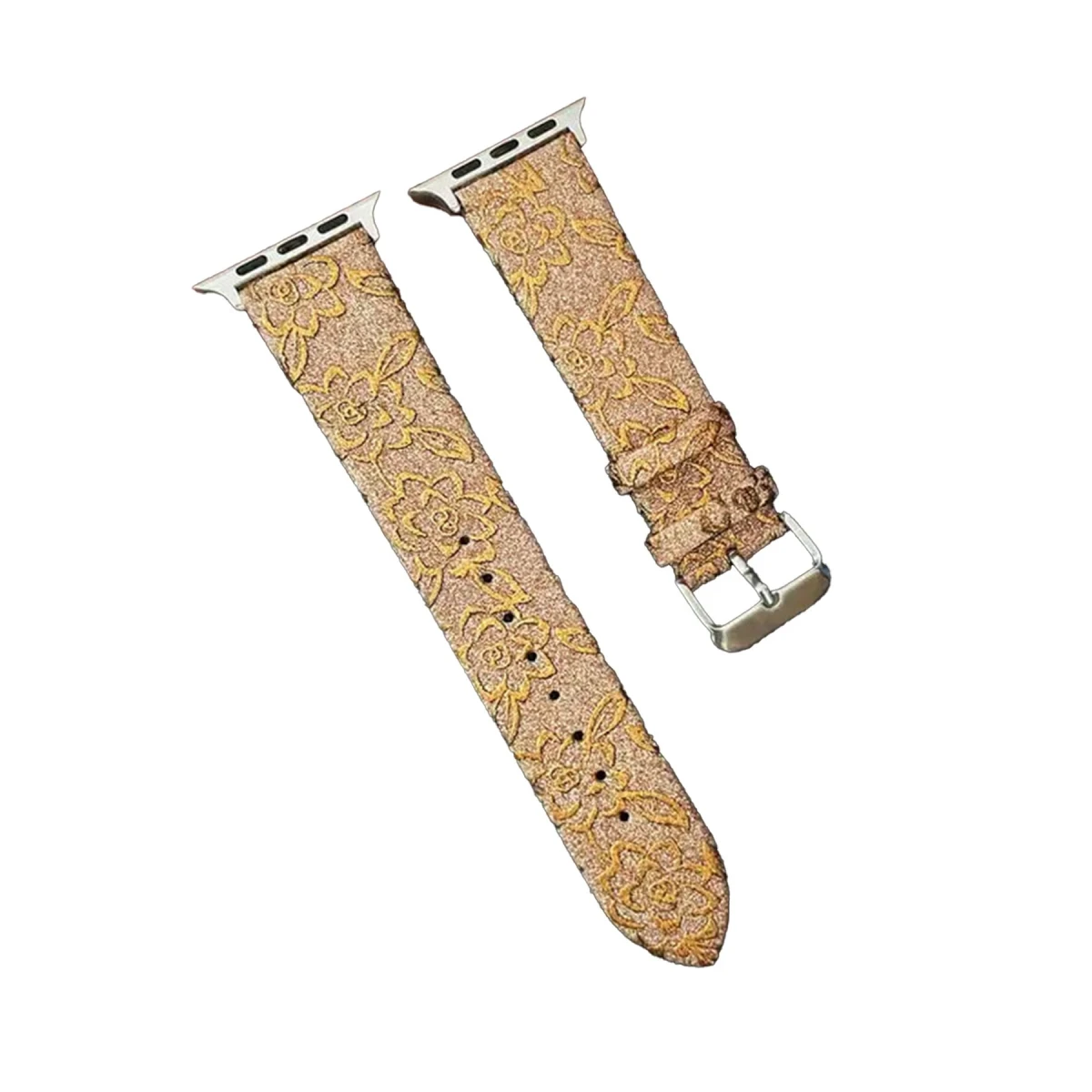 Apple Watch 38mm Creeper Desenli Kordon - Gold