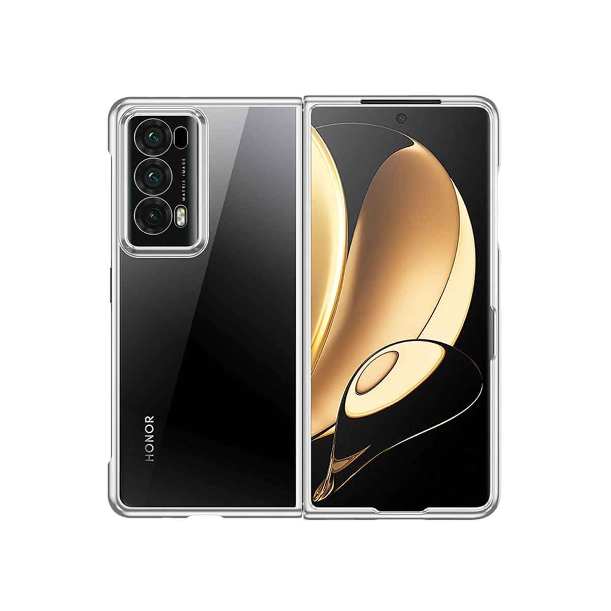 Huawei Honor Magic V2 Kılıf Jasper Kapak - Gümüş