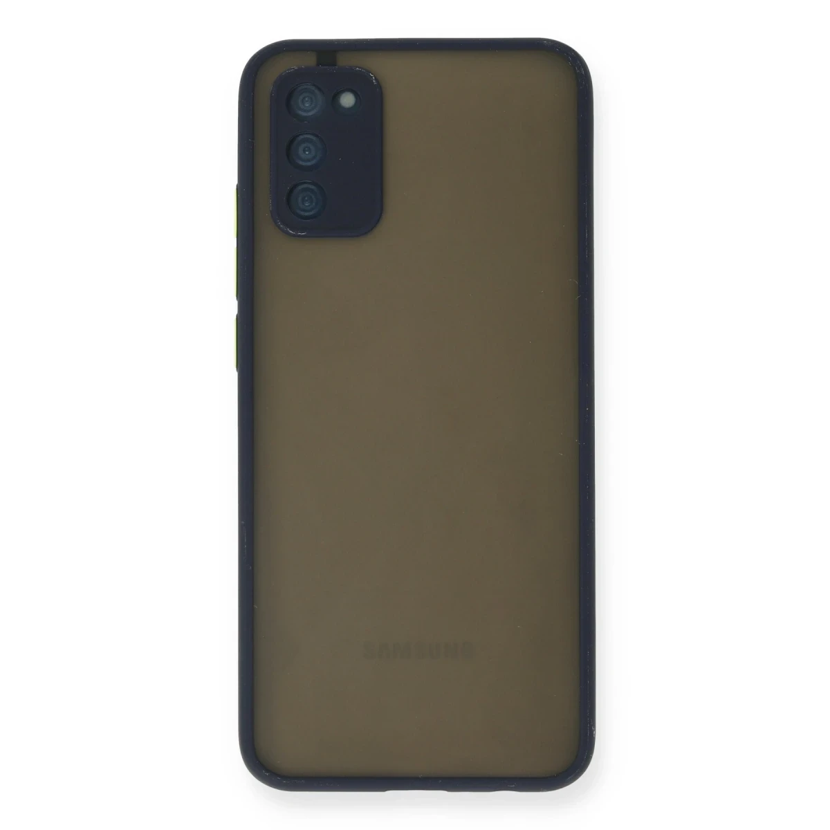Samsung Galaxy A03S Kılıf Montreal Silikon Kapak - Lacivert