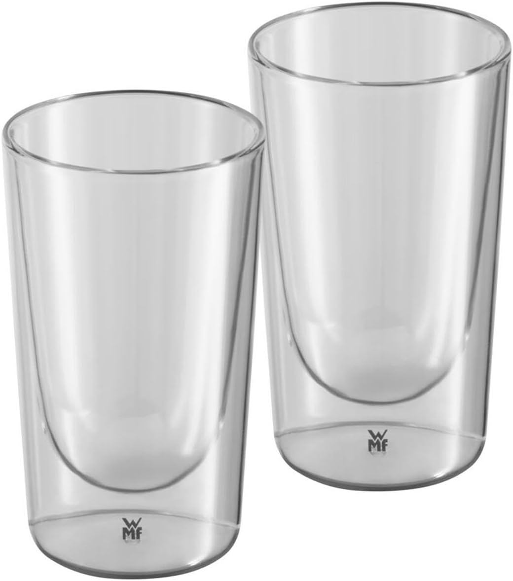 Kineo 2 Parça Latte Macchiato Bardağı Seti, Kristal Cam, Çift Cidarlı, Isıya Dayanıklı, Bulaşık Makinesinde Yıkanabilir