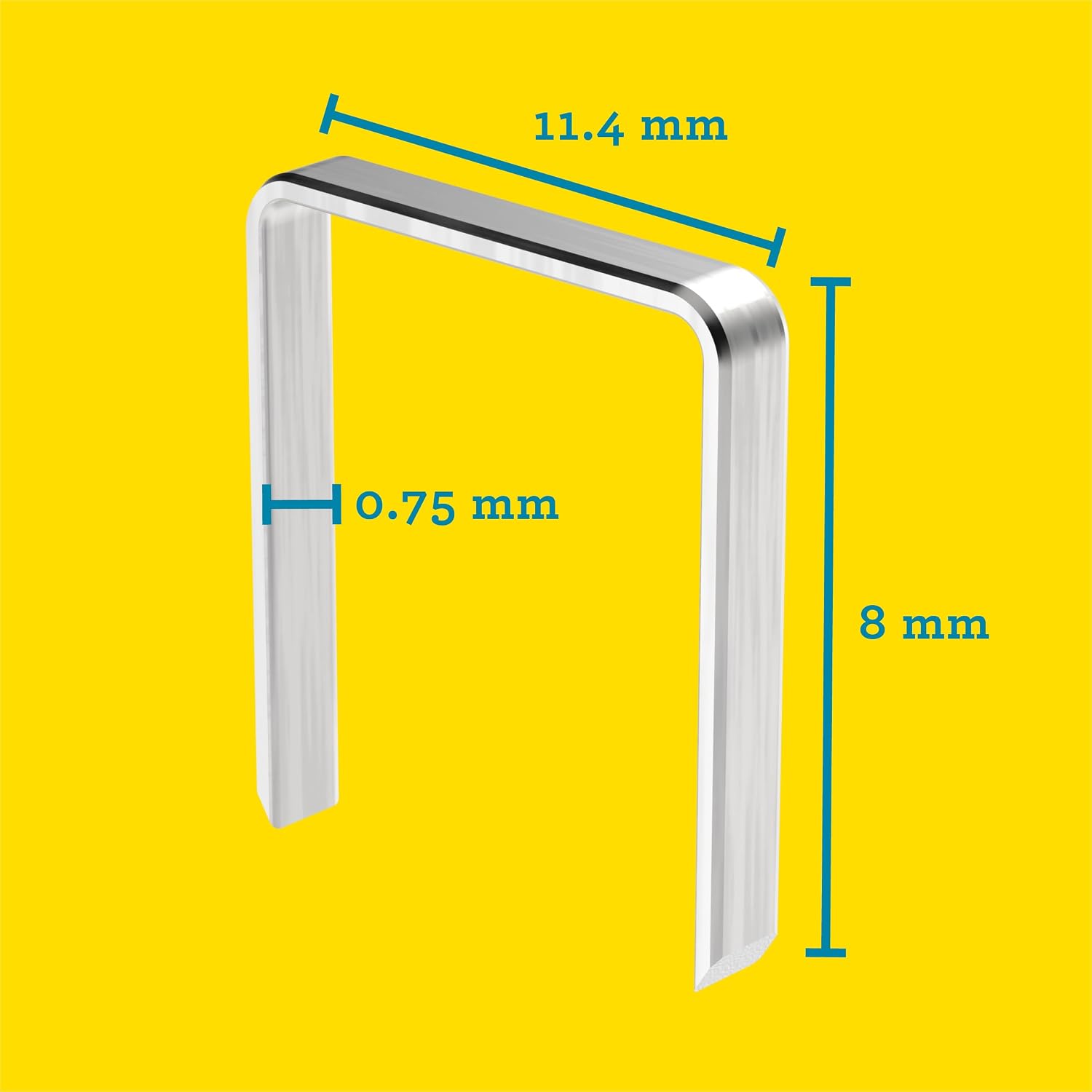 Feindrahtklammer Tip 53/8 mm, 5000 Adet plastik Tekrar kapatılabilir, 40303084