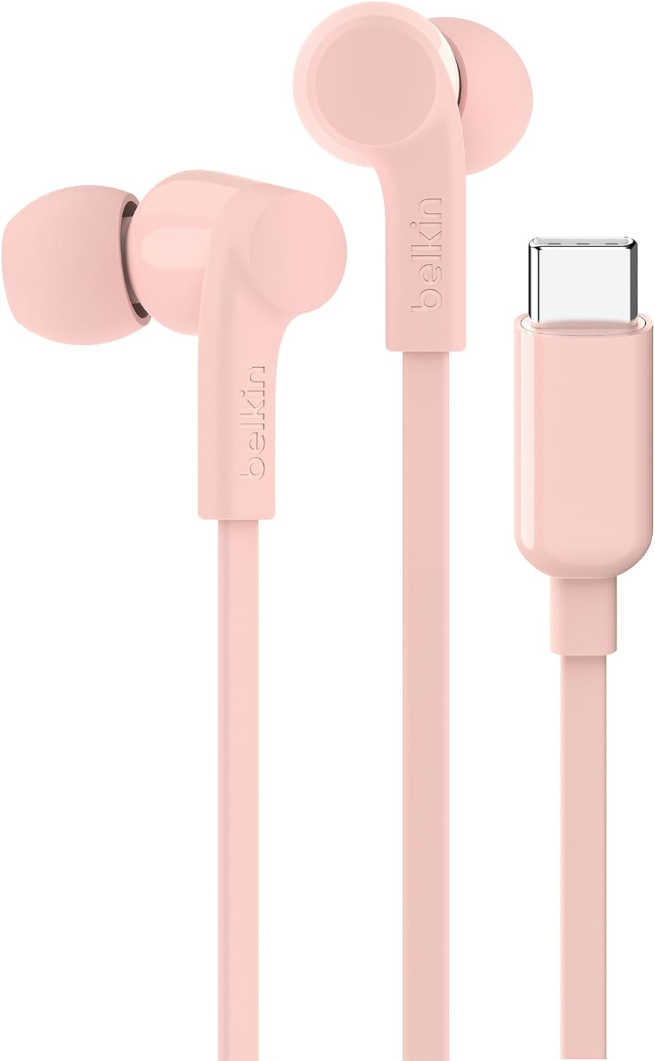 SoundForm Kablolu Kulaklık (Pembe) – Mikrofonlu Kulak İçi Tasarım, USB-C Konnektör, iPhone 15, iPad Mini, Galaxy ve Android Cihazlarla Uyumlu