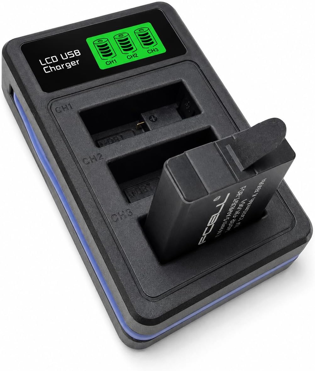 1 Adet Batarya GoPro Hero 5 Hero 6 Hero 7 Hero 8 ile Uyumlu 3 Slot LCD Ekranlı USB Batarya Şarj Cihazı AHDBT-501 AHDBT-801 Uyumlu Aksiyon Kamera Pil Şarj Ünitesi | (GO501 Şarj Cihazı ve Pil)