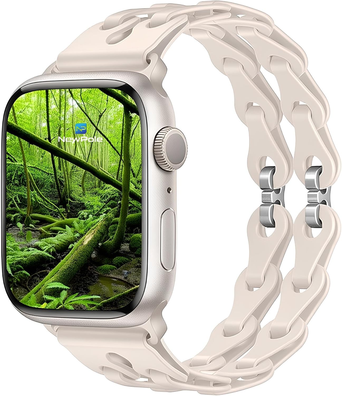 Apple Watch 46MM 45mm 44mm 42mm 49mm Uyumlu Helia Kordon Kopma Karşıtı Ayarlanabilir Rahatsız Etmeyen Apple Watch Ultra 2/1 10 9 8 SE 7 6 5 4 3 2 1 Uyumlu Kordon