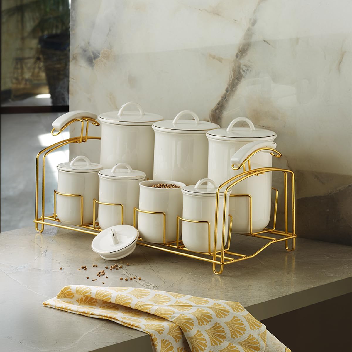 Ar Yıldız Lunar Gold 7 Parça Baharat Takımı