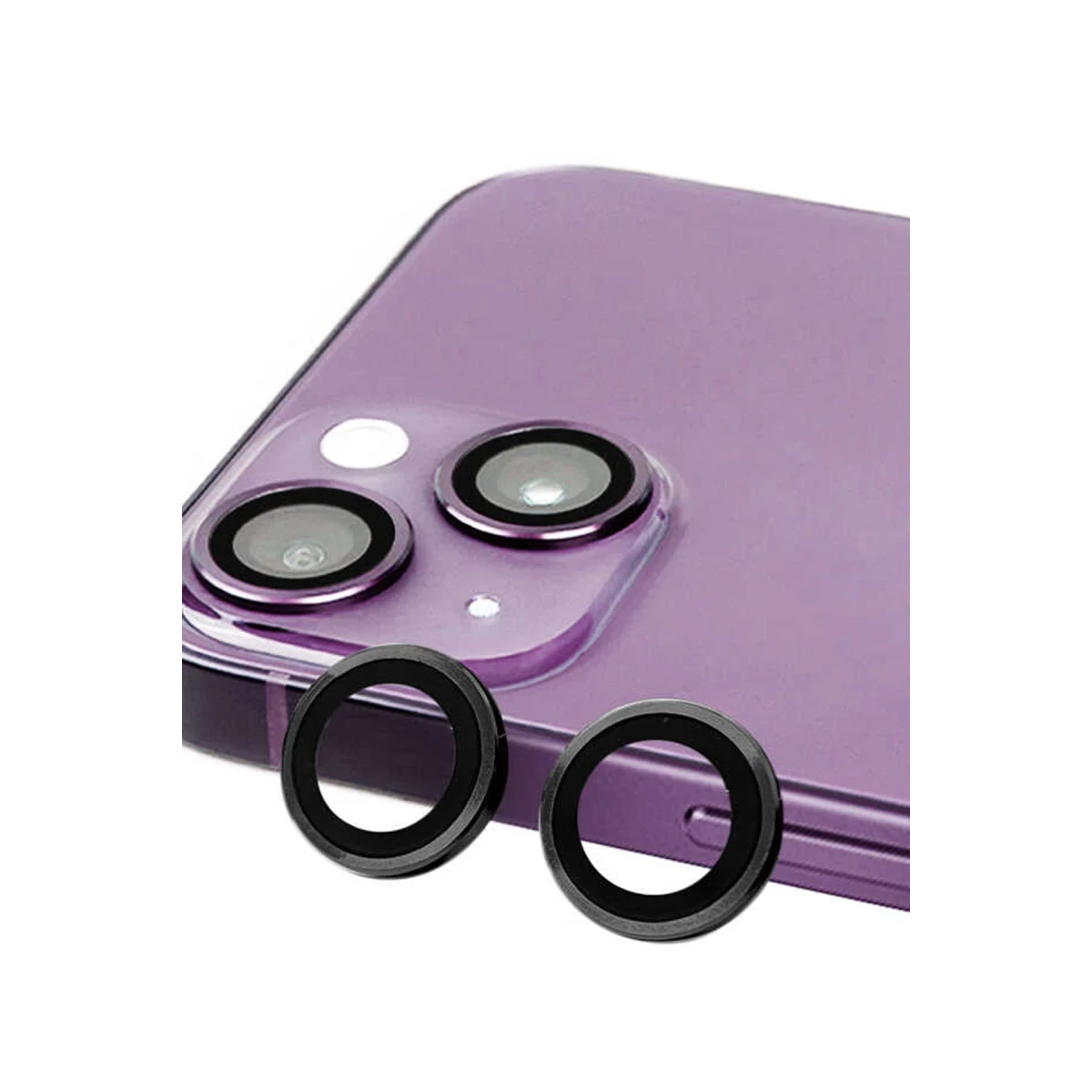 Apple iPhone 14 Plus Raze Metal Kamera Lens - Siyah