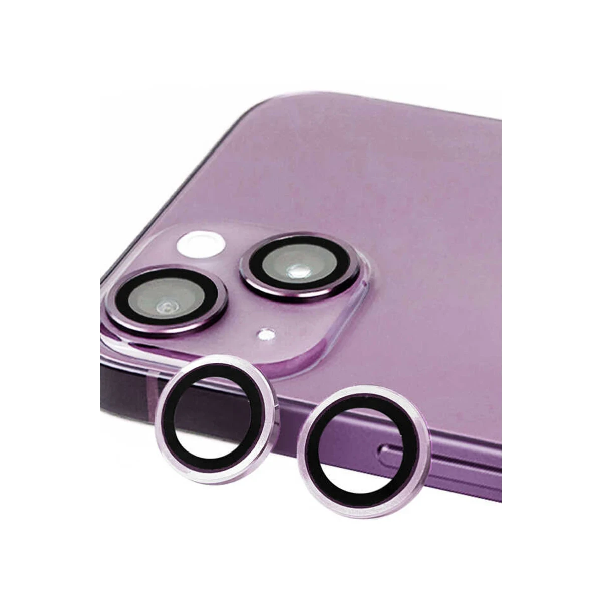 Apple iPhone 14 Plus Raze Metal Kamera Lens - Mor
