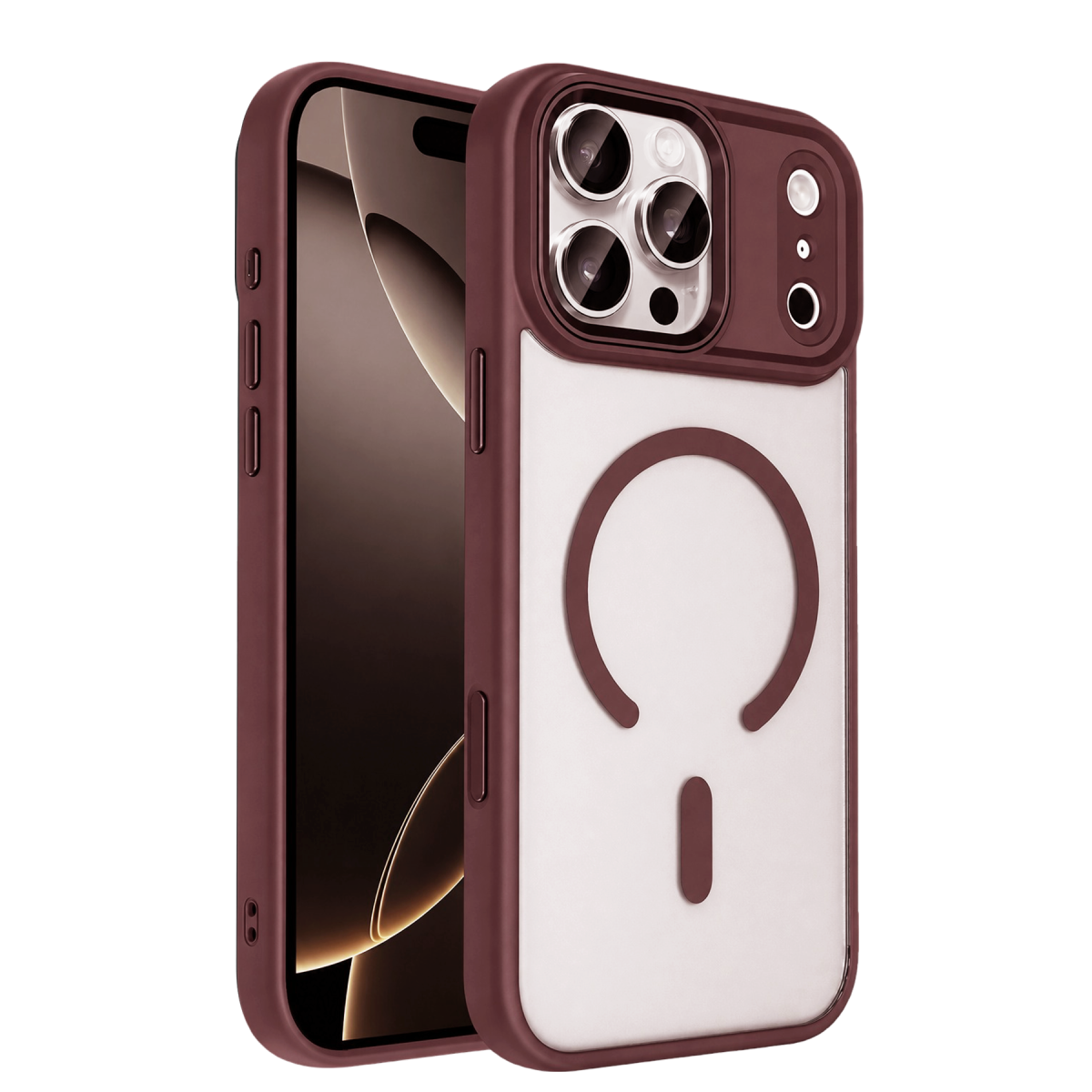Joko Apple iPhone 18 Pro Max/17 Pro Max Terea Magsafe Kapak - Bordo